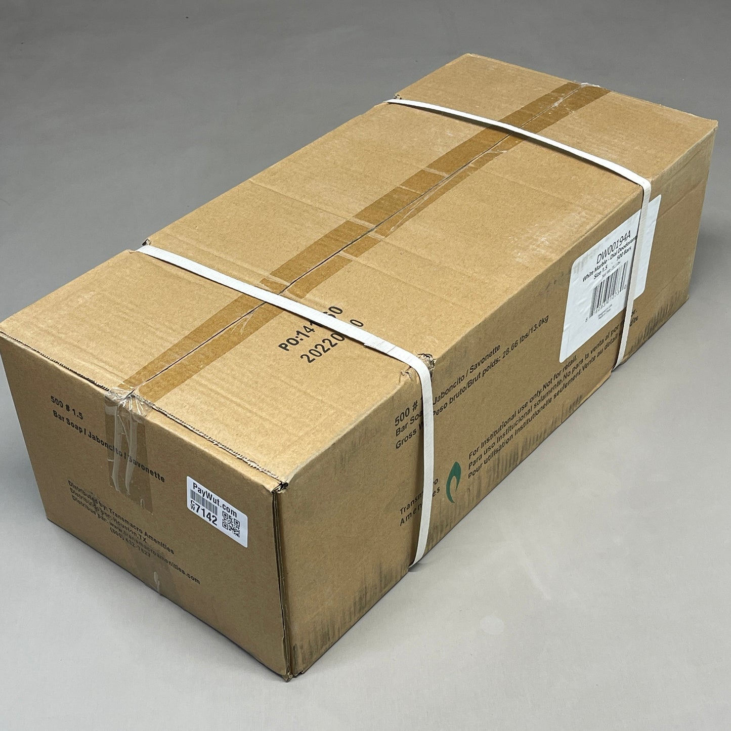 DIAL Box of 500 Deodorant White Marble Bar Soaps 1.5 oz (25.3 LBS) DW00194A