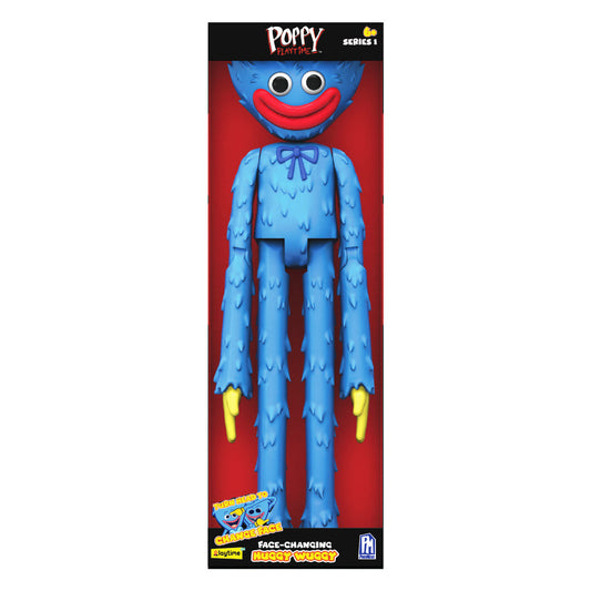POPPY PLAYTIME - Huggy Wuggy Deluxe Face-Changing Action Figure (12" Posable Figure, Series 1) [OFFICIALLY LICENSED]