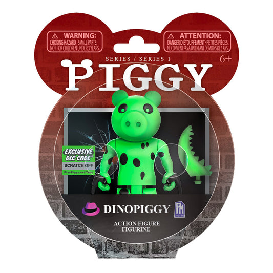 PIGGY - Dinopiggy Action Figure (3.5" Buildable Toy, Series 1) [Includes DLC]