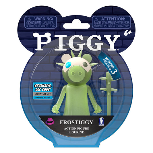 PIGGY - Frostiggy Action Figure (3.5" Buildable Toy, Series 3) [Includes DLC]