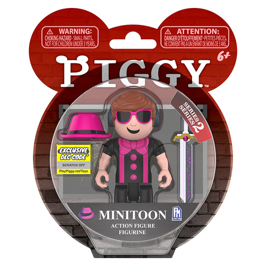 PIGGY - MiniToon Action Figure (3.5" Buildable Toy w/ Accessories, Series 2) [Includes DLC]