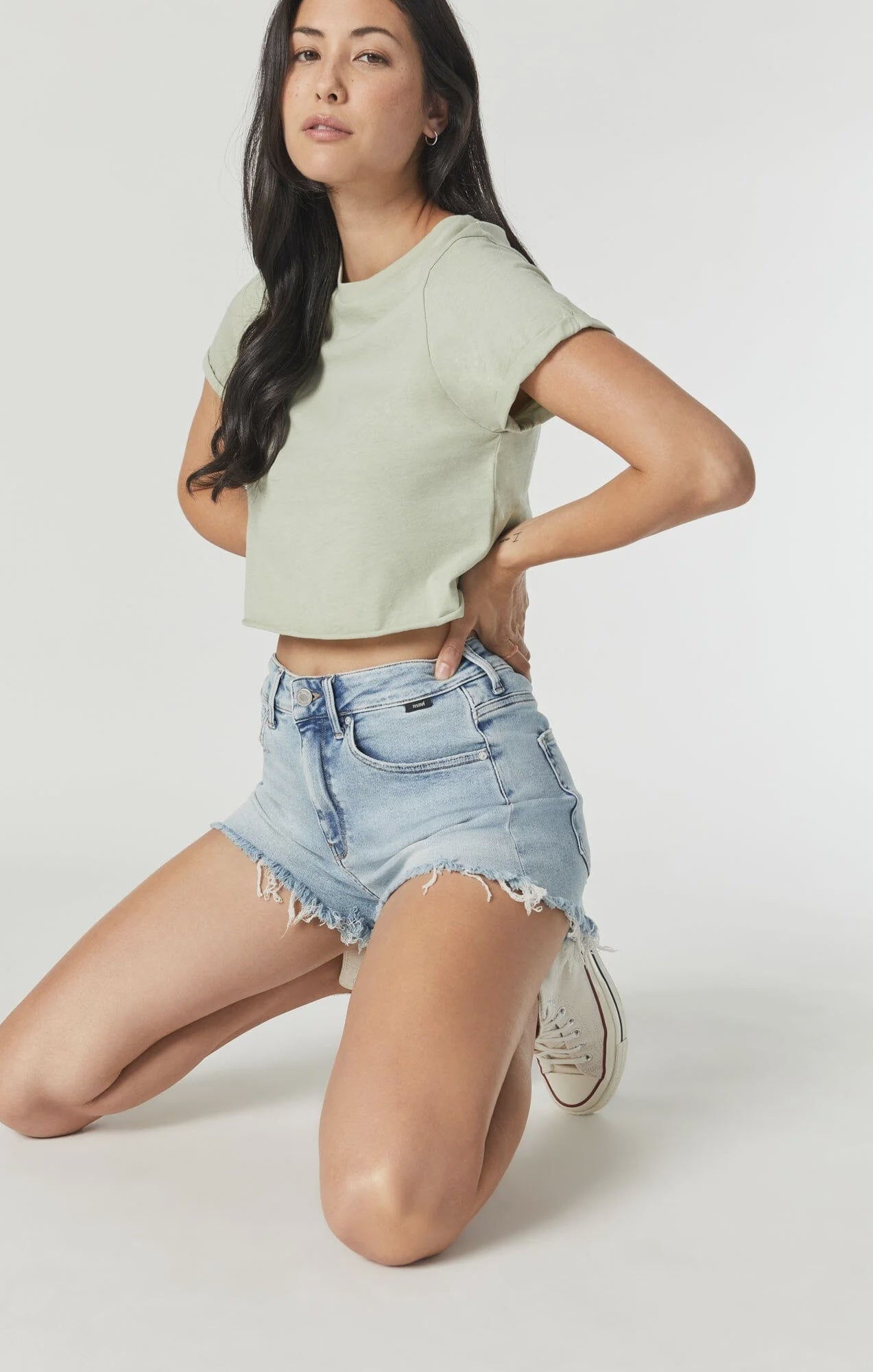 Rosie Boyfriend Shorts Bleached LA Blue